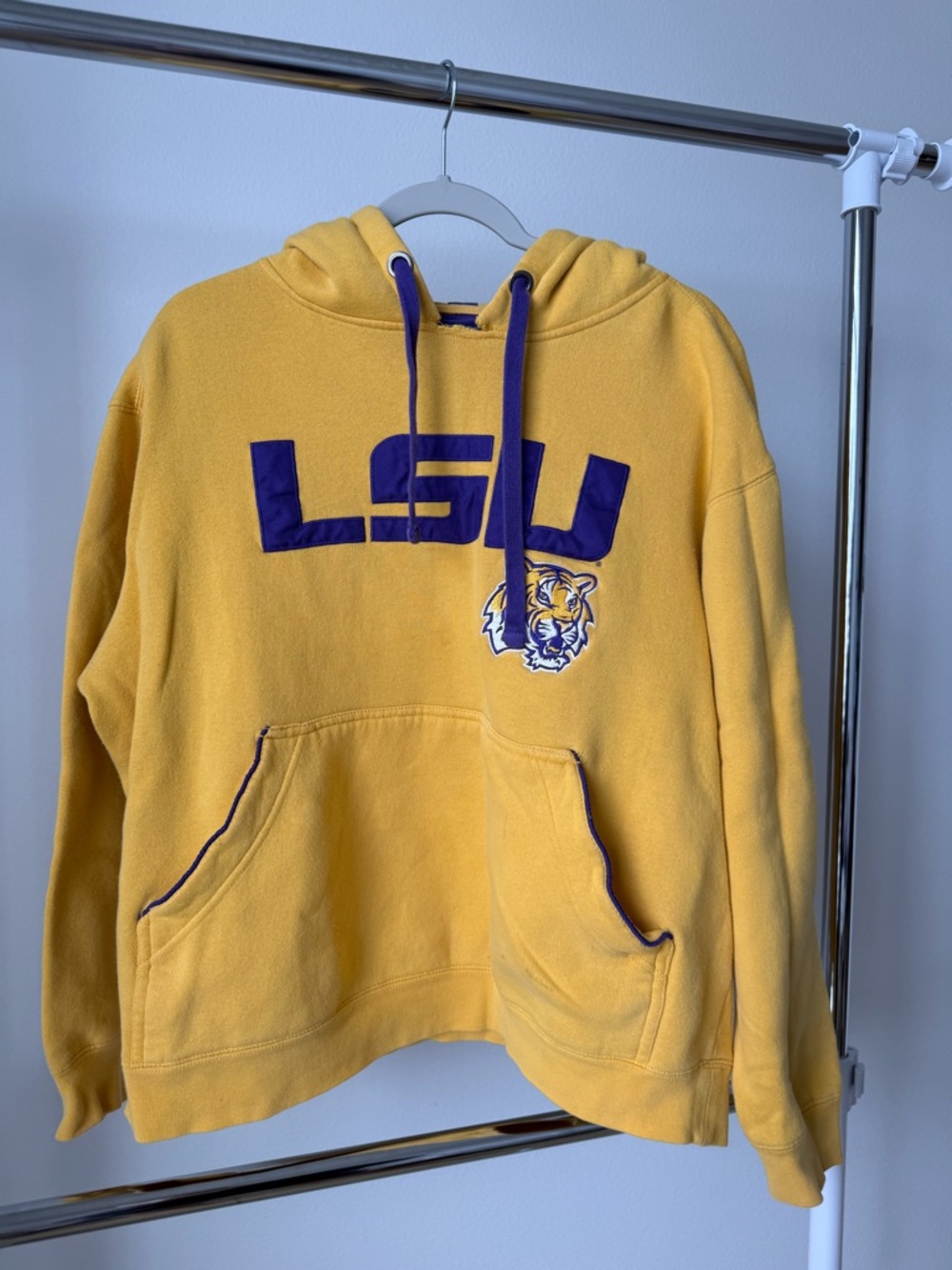 Champs LSU Gold Pullover Hoodie with Purple Accents